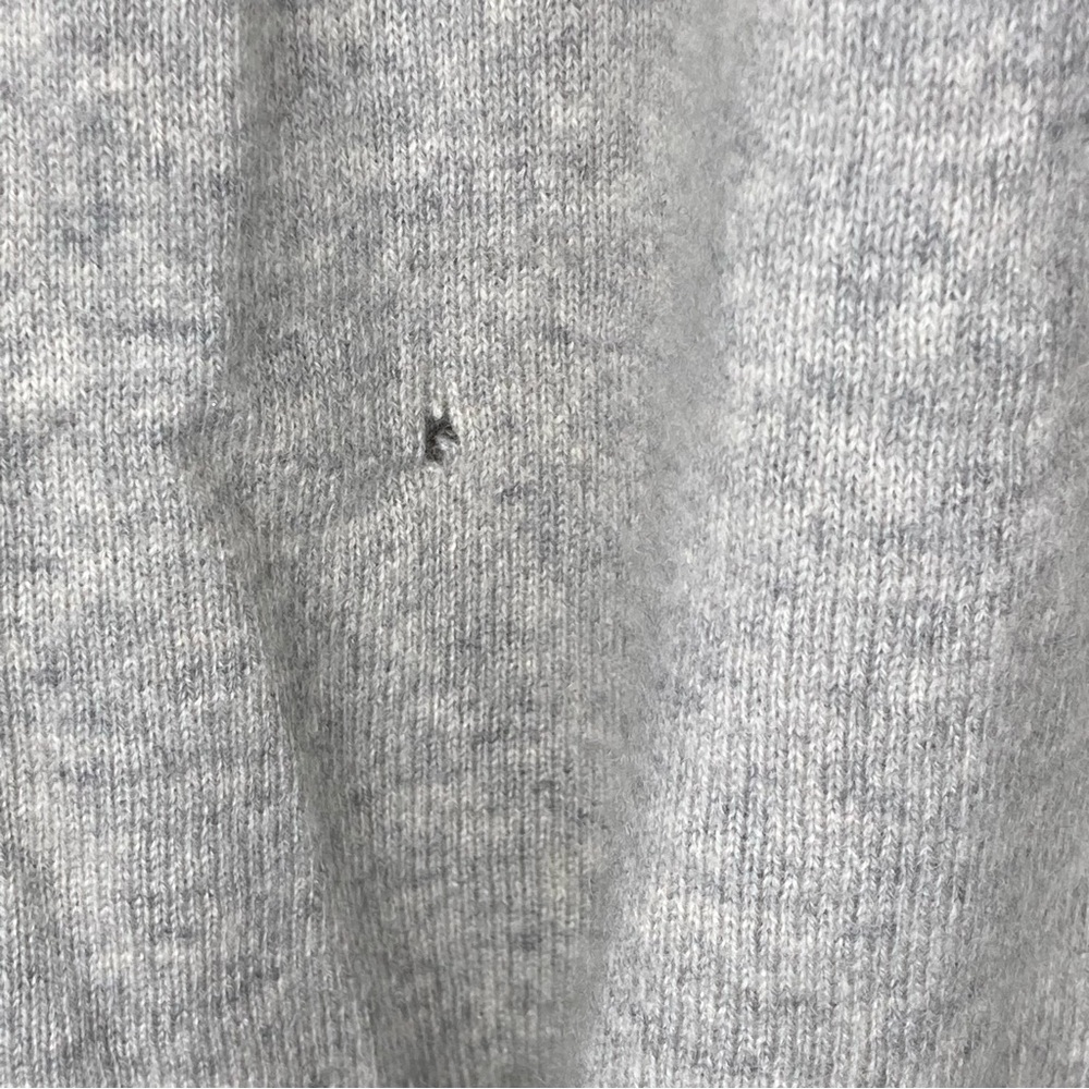 J Crew Cashmere V-Neck Sweater Tee Top Blouse-Women’s M-Gray-Mature-Classic-GUC - Picture 7 of 11